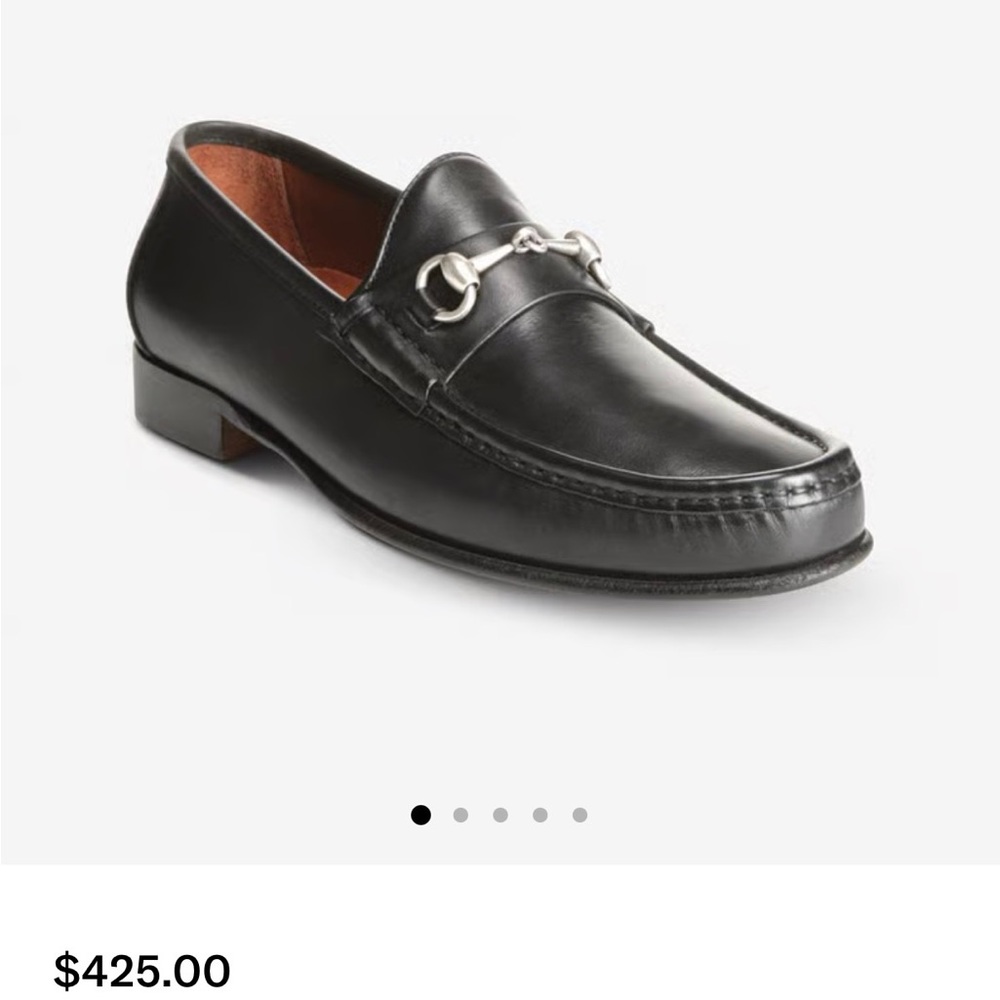 Allen Edmonds Black Leather Bit Loafer